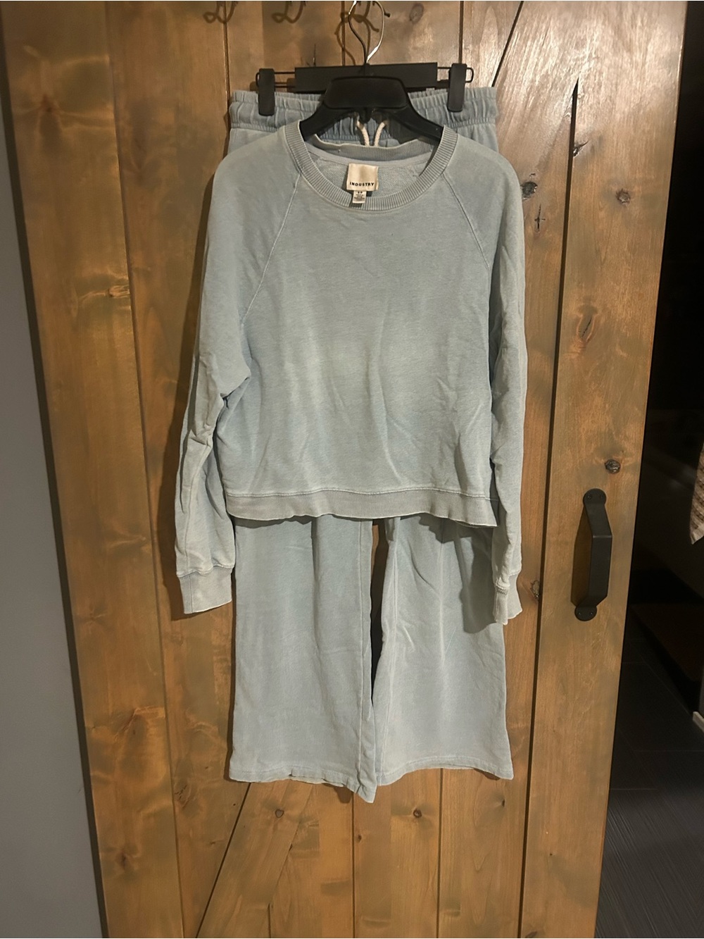 Light Blue Casual sweatsuit set